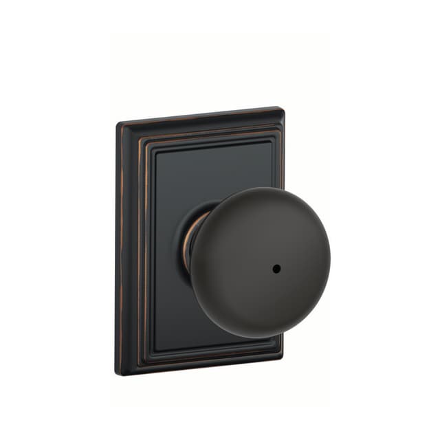 F40 Plymouth Privacy Knob Lock With Addison Trim