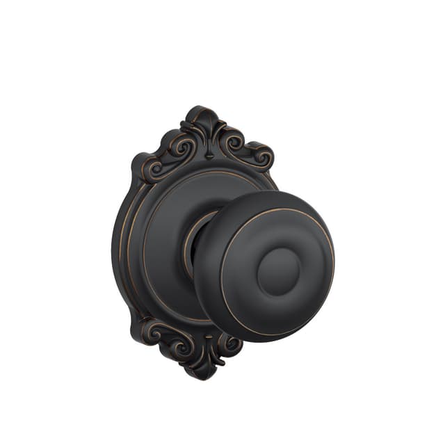 F10 Georgian Passage Knob Lock With Brookshire Trim