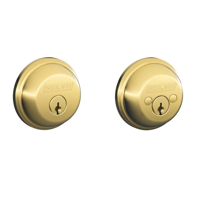 B62 Double Cylinder Deadbolt in Vis Pack