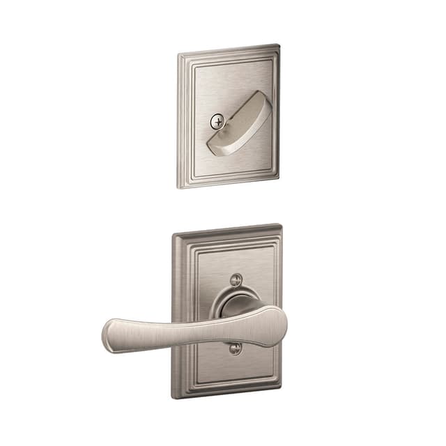 F59 Avila Inside Trim Handleset/Entrance Lever Lock with Addison Trim