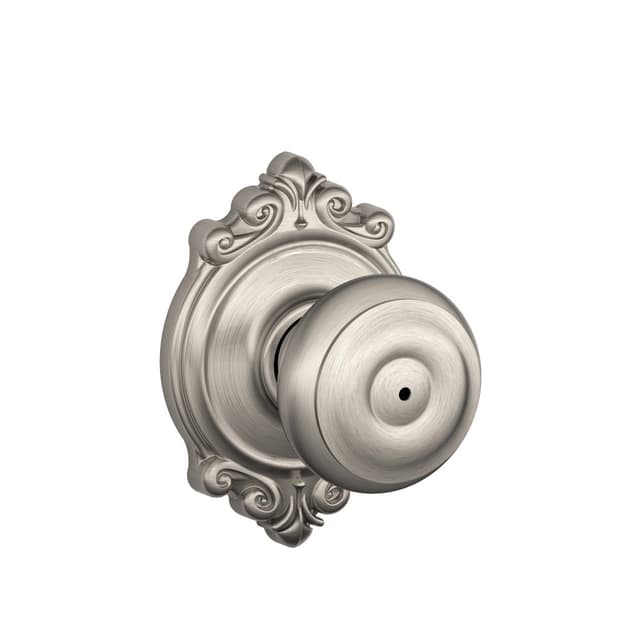 F40 Georgian Privacy Knob Lock With Brookshire Trim