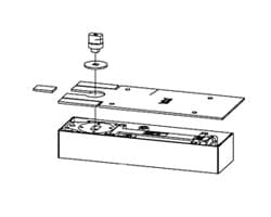 BTS75V Concealed Floor Closer Body Only Non-Hold Open