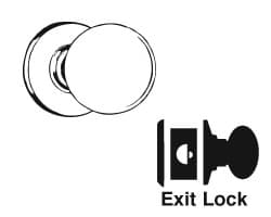 Exit Lock Knob Lockset