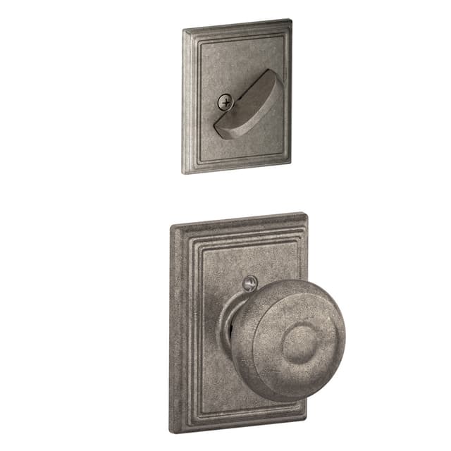 F59 Georgian Inside Trim Handleset/Entrance Knob Lock with Addison Trim