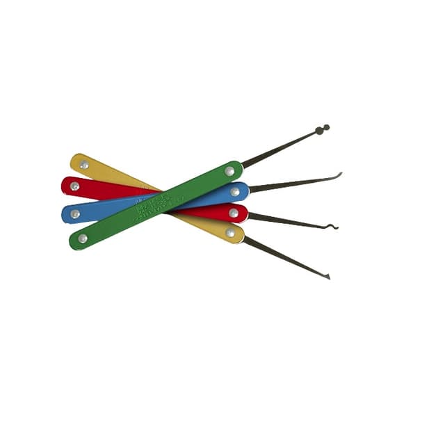 Diamond Pick With Gold Handle - .028