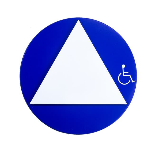 12 x 12 Unisex Door Sign With Handicapped Symbol
