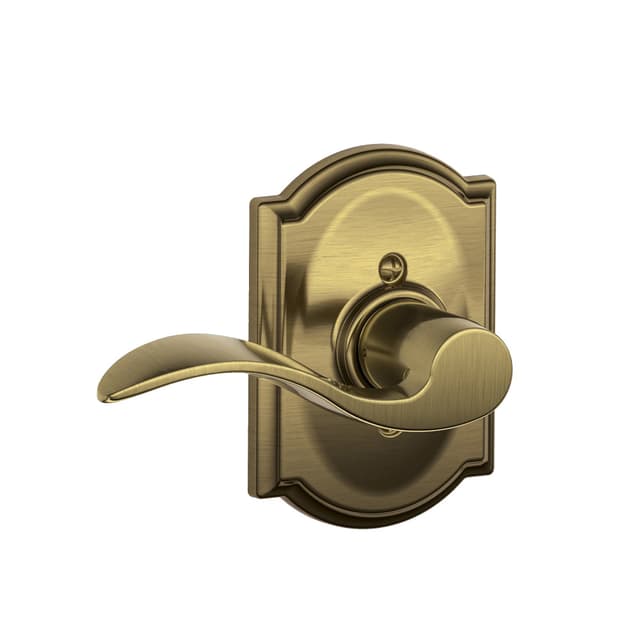 F170 Accent Lever Single Dummy Trim With Camelot Trim