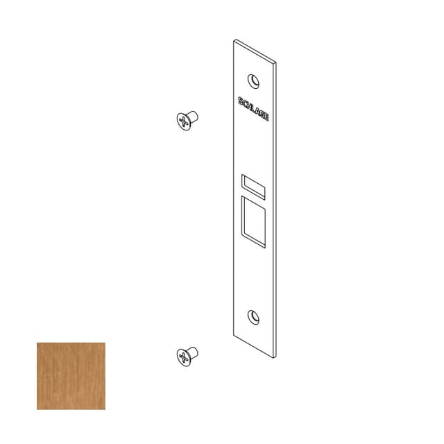 L Mortise Lock Armor Front