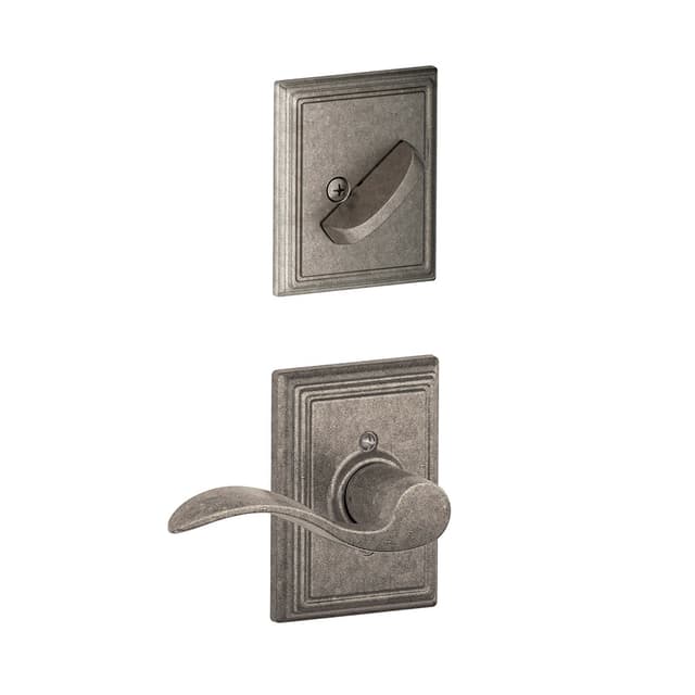 F59 Accent Inside Trim Handleset/Entrance Lever Lock with Addison Trim