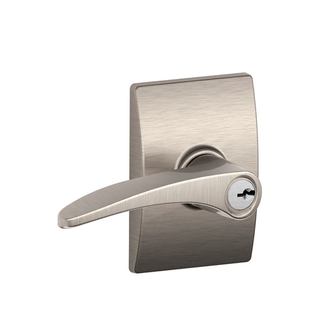 F51A Manhattan Keyed Entry Lever Lock With Century Trim