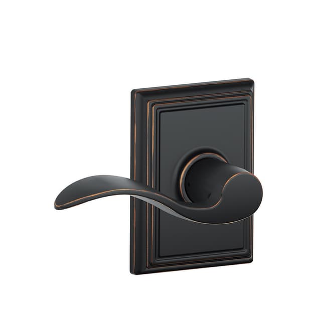 F10 Accent Passage Lever Lock With Addison Trim