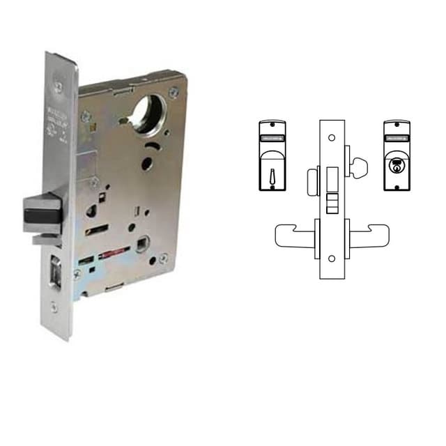 8200 Series 8225 Dormitory/Exit Lockset Body