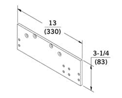 8600, 7000 Series Closer Drop Plate