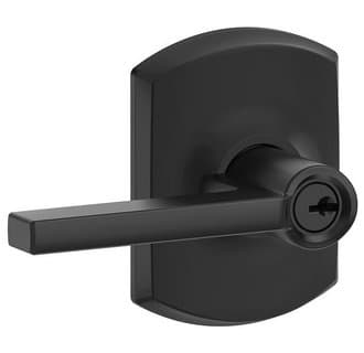 F51A Latitude Keyed Entry Lever Lock With Greenwich Trim