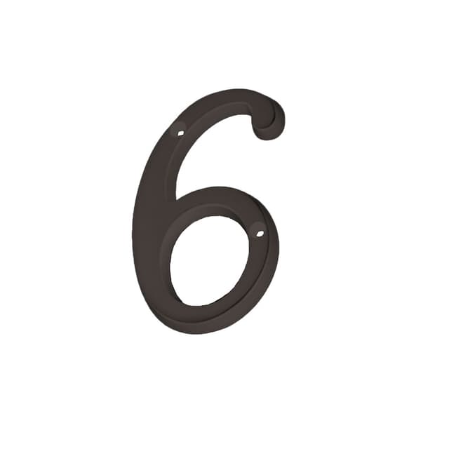 4" Classic House Number 6