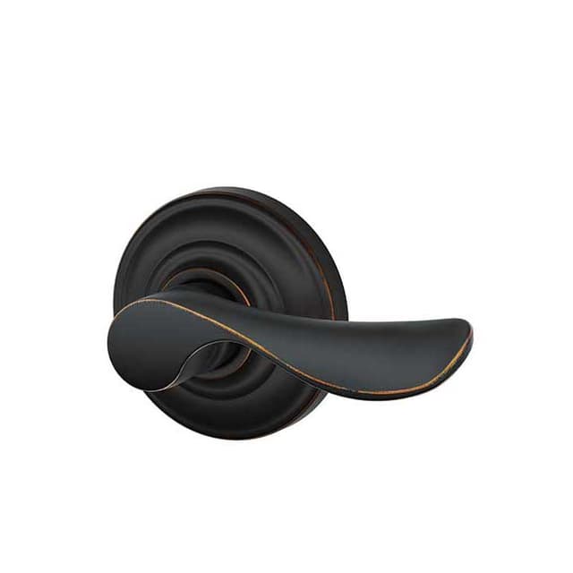 F170 Champagne Lever Single Dummy Trim With Addison Trim