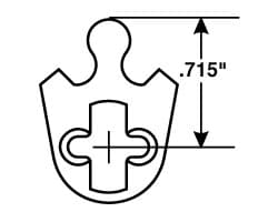 Mortise Cylinder cam for Corbin Russwin Conventional cylinders