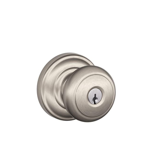 F51A Andover Keyed Entry Knob Lock With Andover Trim