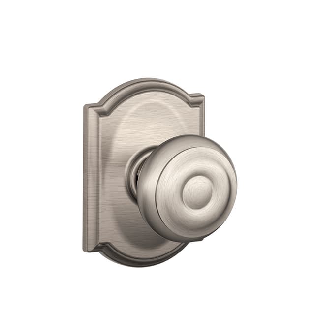 F10 Georgian Passage Knob Lock With Camelot Trim