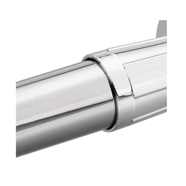 Donner Straight Shower Curtain Rod, Aluminum