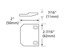 Exit Device Surface or Double Door Strike
