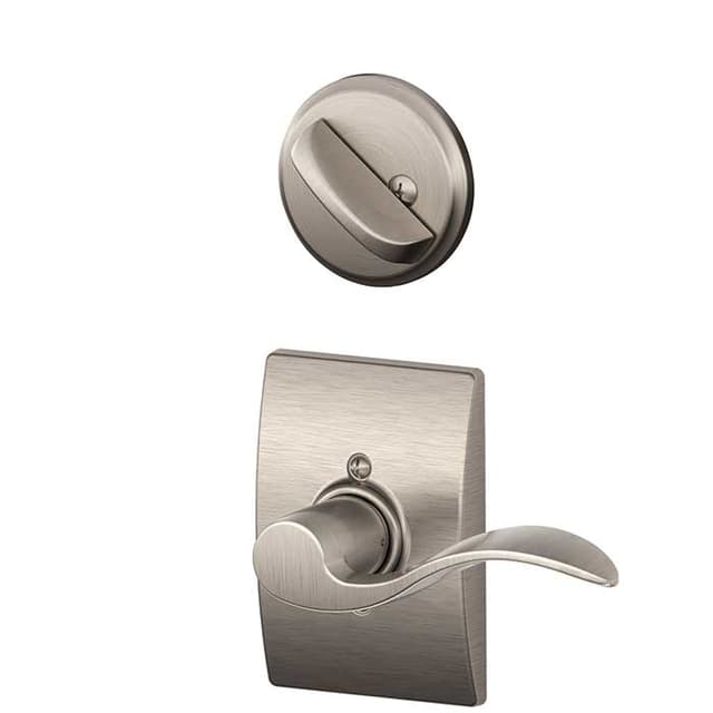 F59 Accent Inside Trim Handleset/Entrance Lever Lock with Century Trim