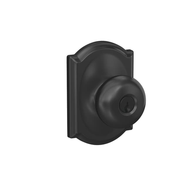 F51A Plymouth Keyed Entry Knob Lock With Camelot Trim