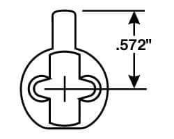Mortise Cylinder cam for Adams Rite Locks