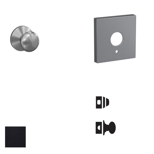 FC59 Custom Plymouth Inside Trim Handleset/Entrance Knob Lock with Collins Trim