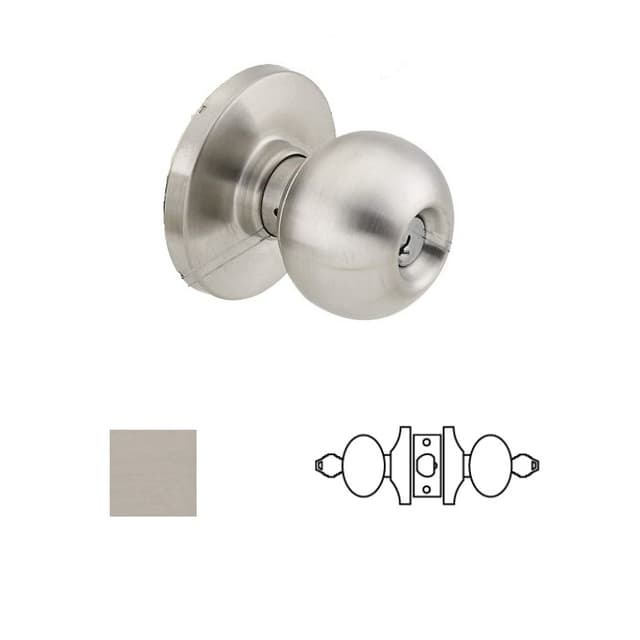 Grade 1 Storelock Knob Lockset