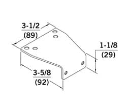 8600, 7000 Series Closer PA Soffit Bracket