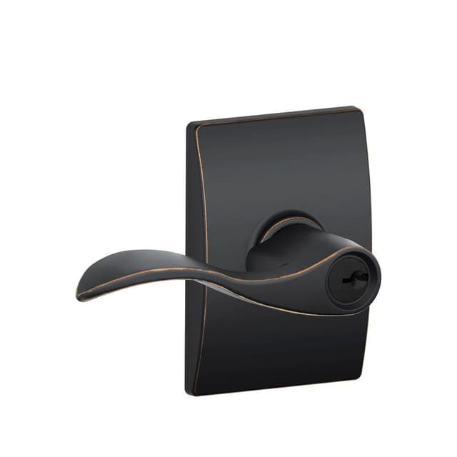 F51A Accent Keyed Entry Lever Lock With Century Trim