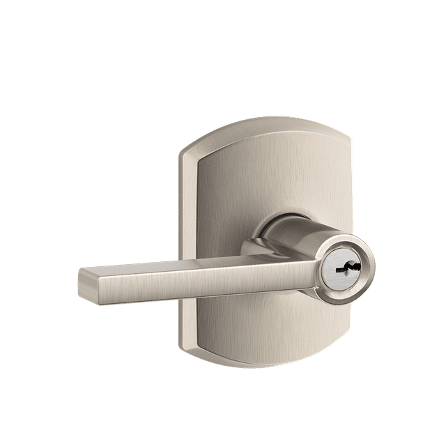 F51A Latitude Keyed Entry Lever Lock With Greenwich Trim