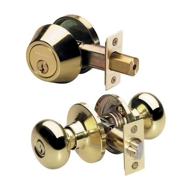 Biscuit Knob Entry & Deadbolt Combo