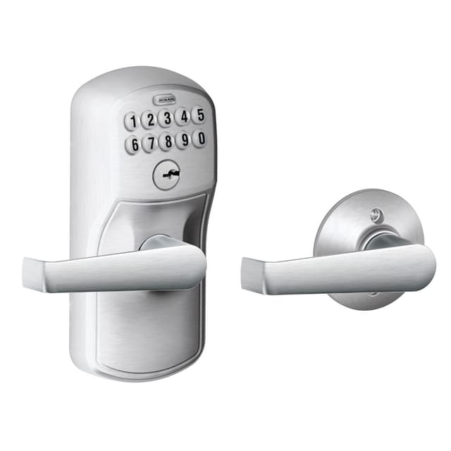 FE575 Keypad Lever with Plymouth Trim and Elan Lever with Auto Lock
