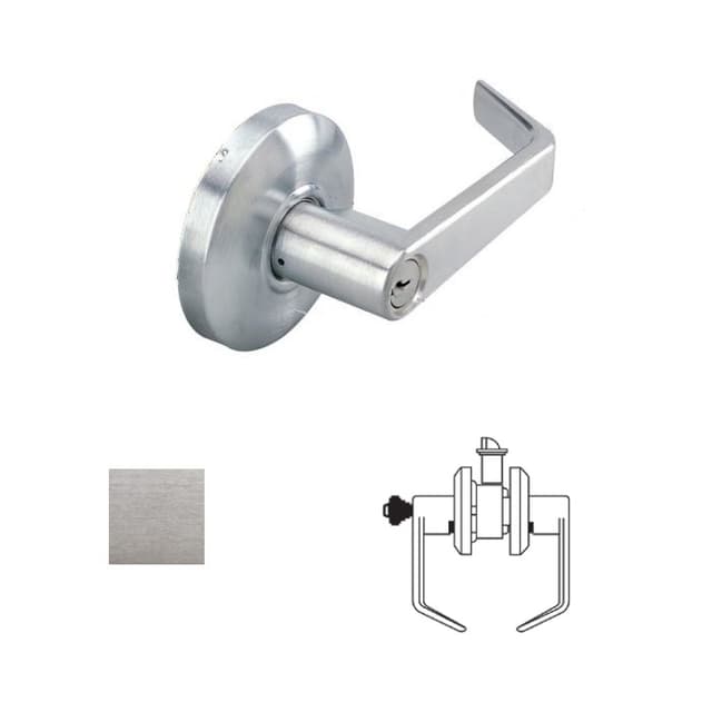 Grade 2 Storeroom Lever Lockset