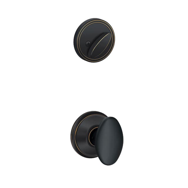 JH59 Dublin Inside Trim Handleset/Entrance Knob Lock