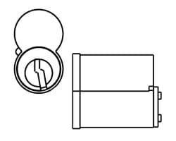 6 Pin SFIC Core-Medeco X4, Sub-Assembled