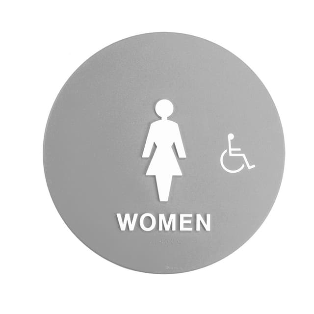 12 x 12 Women Door Sign With Handicapped Symbol
