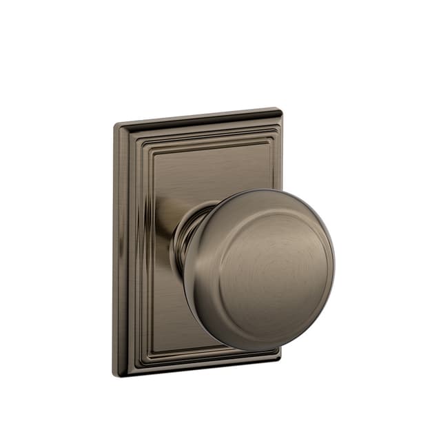 F10 Andover Passage Knob Lock With Addison Trim