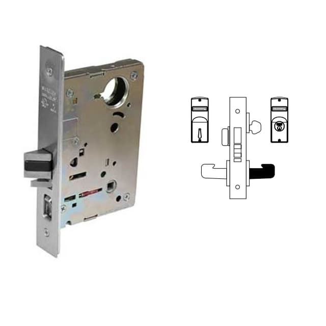 8200 Series 8250 Hotel Guest Lockset Body