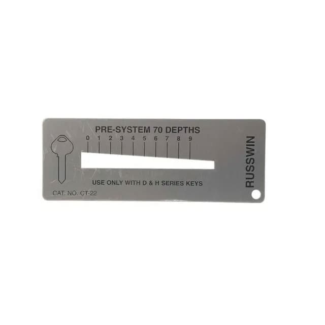 Key depth gauge, Russwin N class