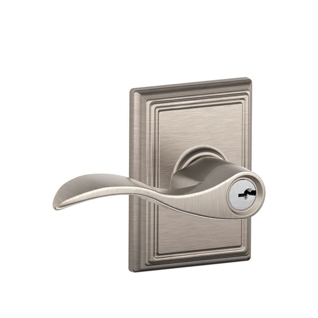 F51A Accent Keyed Entry Lever Lock With Addison Trim