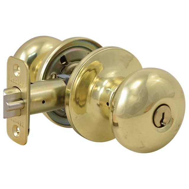Biscuit Knob Entry Lockset