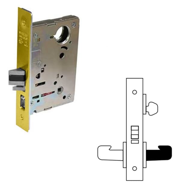 8200 Series 8204 Storeroom/Closet Lockset Body