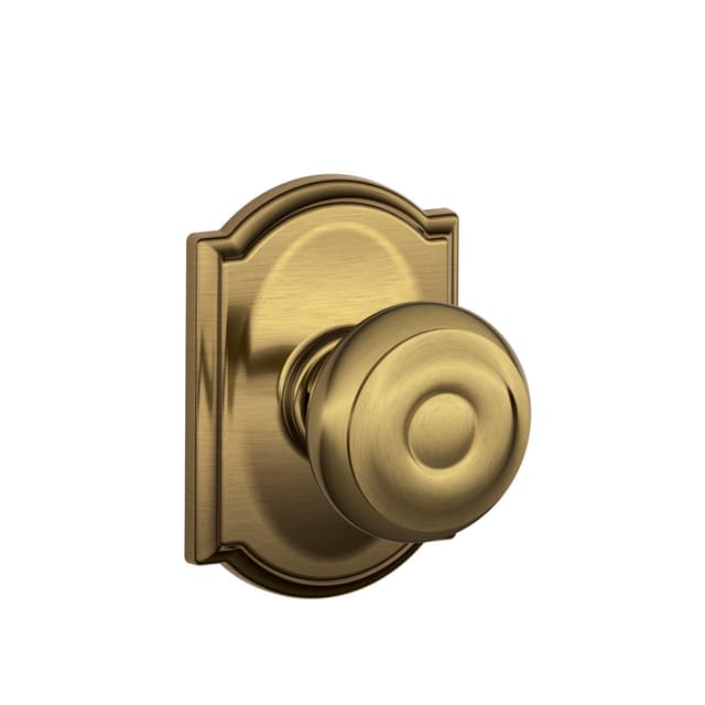 F10 Georgian Passage Knob Lock With Camelot Trim