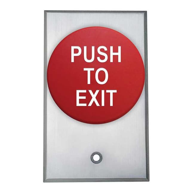Push to Exit Red Button
