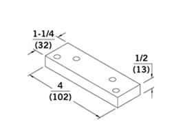 8000, 7400, 7300 Series Closer Blade Stop Spacer